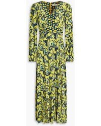 Diane von Furstenberg - Anjali Floral-print Crepe De Chine Midi Dress - Lyst