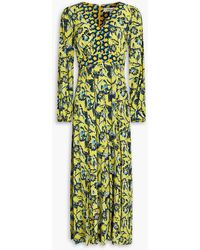 Diane von Furstenberg - Anjali Floral-print Crepe De Chine Midi Dress - Lyst