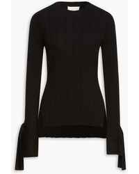 3.1 Phillip Lim - Cutout Ribbed Wool-blend Sweater - Lyst