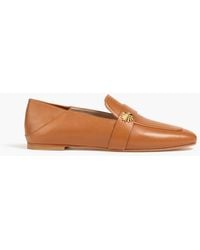 Stuart Weitzman - Wylie Star Embellished Leather Collapsible Heel Loafers - Lyst