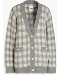 Sandro - Strickcardigan mit intarsienmuster - Lyst