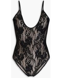 Zimmermann - Stretch-Lace Bodysuit - Lyst