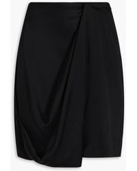 JW Anderson - Draped Satin Mini Skirt - Lyst