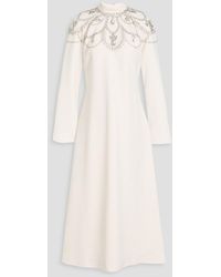 Jonathan Simkhai - Odetta Crystal-Embellished Crepe Midi Dress - Lyst
