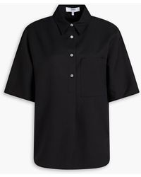 Theory - Wool-blend Twill Polo Shirt - Lyst