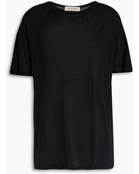 Gentry Portofino - Cashmere And Silk-blend T-shirt - Lyst