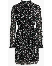 Diane von Furstenberg - New Woodley Printed Chiffon Mini Dress - Lyst
