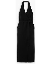 Esse Studios - Oude Vest Belted Crepe Halterneck Maxi Dress - Lyst