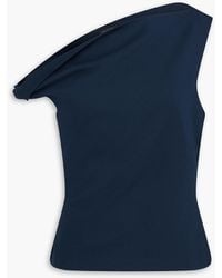 Rag & Bone - Oberteil "irina" aus ponte mit asymmetrischer schulterpartie - Lyst