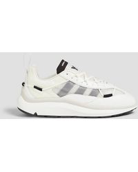 Y-3 - Shiku Run Core Mesh And Leather Sneakers - Lyst