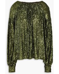 Rabanne - Haut Sequined Tulle Top - Lyst