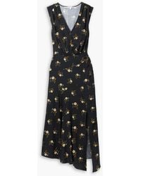 Veronica Beard - Wixson Floral-print Silk-blend Jacquard Maxi Dress - Lyst
