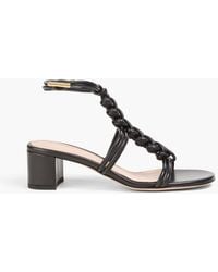 Gianvito Rossi - Capua 45 Woven Leather Sandals - Lyst