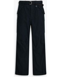 Sacai - Belted Cotton-Blend Ripstop Cargo Pants - Lyst