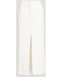 REMAIN Birger Christensen - Crepe Midi Skirt - Lyst