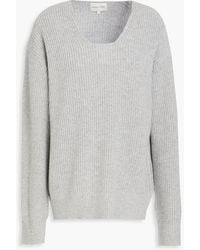 Loulou de Saison - Mélange Ribbed Wool And Cashmere-blend Sweater - Lyst