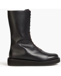 Neous - Lace-up Platform Leather Boots - Lyst