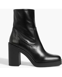 Stuart Weitzman - Bethenny 80 Leather Ankle Boots - Lyst