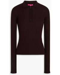 The Elder Statesman - Cashmere And Silk-blend Polo Sweater - Lyst