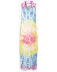 Conner Ives - Bike Tie-dyed Cotton-jersey Midi Dress - Lyst