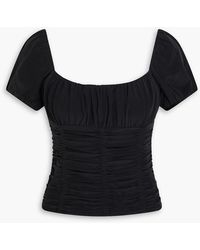 STAUD - Elba Silk Crepe De Chine Top - Lyst