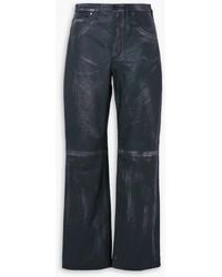Dodo Bar Or - Tati Distressed Paneled Leather Straight-leg Pants - Lyst