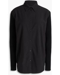 TOTEME - Lyocell-blend Poplin And Wool-blend Shirt - Lyst