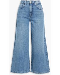 Triarchy - Cropped High-rise Wide-leg Jeans - Lyst