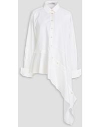 Palmer//Harding - Divide Asymmetric Cotton-jacquard Shirt - Lyst