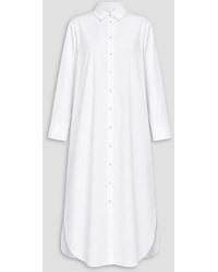 Palmer//Harding - Cotton-Blend Poplin Maxi Shirt Dress - Lyst