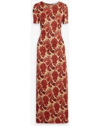Rabanne - Metallic Jacquard-knit Maxi Dress - Lyst