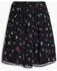 Emporio Armani - Printed Crepon Skirt - Lyst