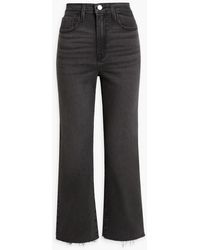 FRAME - Le jane crop hoch sitzende cropped jeans mit geradem bein - Lyst
