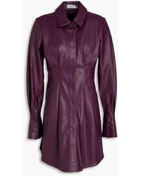 Jonathan Simkhai - Pleated Mini Shirt Dress - Lyst