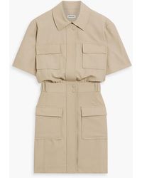 Jonathan Simkhai - Crissy hemdkleid aus twill aus einer wollmischung in minilänge - Lyst