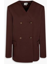 Loulou de Saison - Double-breasted Cotton And Linen-blend Twill Blazer - Lyst