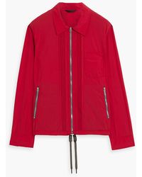 Theory - Pintucked Shell Overshirt - Lyst