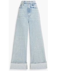 Veronica Beard - Taylor Cropped High-Rise Wide-Leg Jeans - Lyst