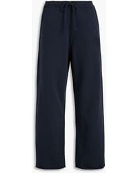 Ganni - Track pants aus baumwollfrottee - Lyst