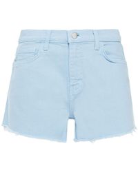 L'Agence Ryland Denim Shorts - Blue