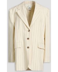 Anine Bing - Sara Striped Canvas Blazer - Lyst
