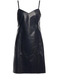DROMe Leather Mini Slip Dress - Multicolour