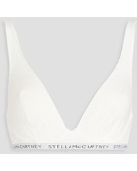 Stella McCartney - Stretch-cotton Jersey Underwired Triangle Bra - Lyst