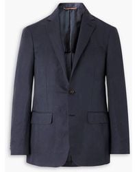 Canali - Slim-Fit Linen And Silk-Blend Blazer - Lyst
