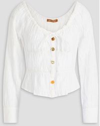 Rejina Pyo - Effi bluse aus jacquard aus einer baumwollmischung in knitteroptik - Lyst