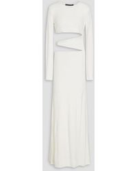 Zeynep Arcay - Cutout Jersey Maxi Dress - Lyst