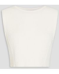 Loulou de Saison - Chace Cropped Ribbed-Knit Top - Lyst