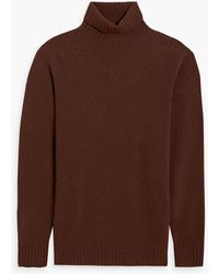 Officine Generale - Merino Wool And Cashmere-blend Turtleneck Sweater - Lyst
