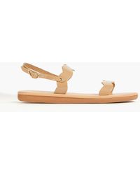 Ancient Greek Sandals - Calamos Patent-leather Slingback Sandals - Lyst