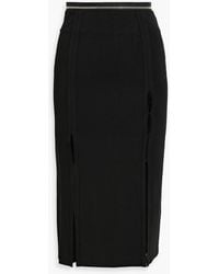 Helmut Lang - Cutout Zip-detailed Jersey Skirt - Lyst
